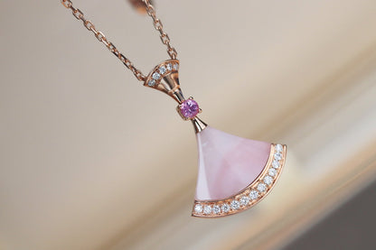 [Dawnora Jewelry]DREAM NECKLACE PINK MOP DIAMOND