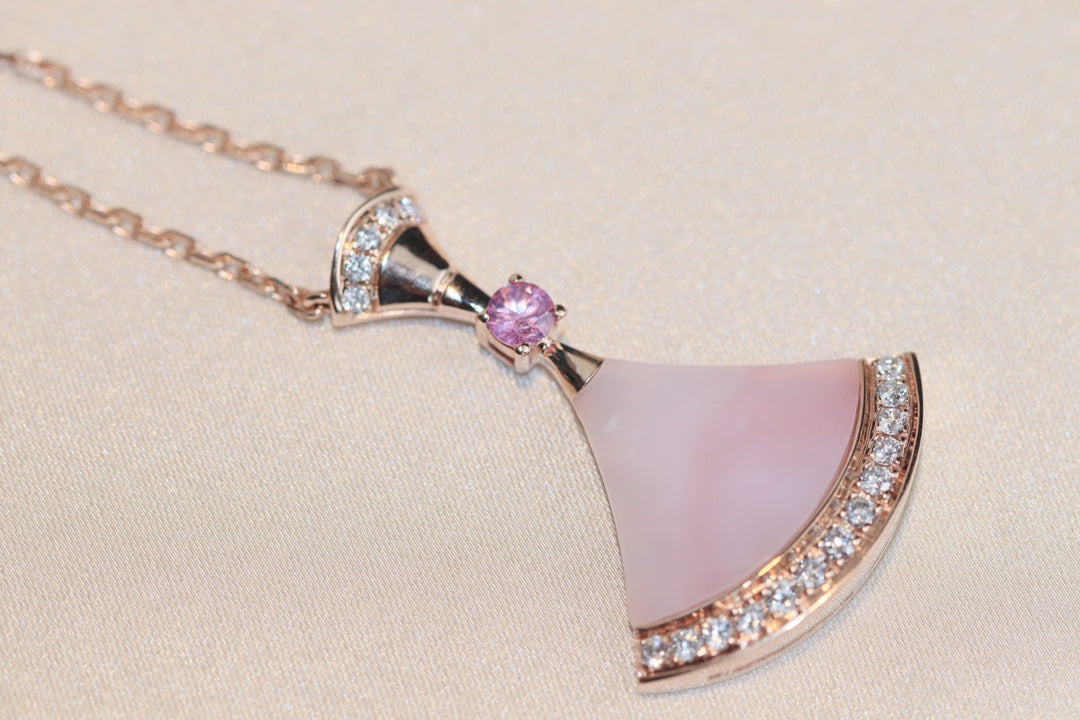 [Dawnora Jewelry]DREAM NECKLACE PINK MOP DIAMOND