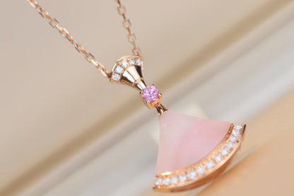 [Dawnora Jewelry]DREAM NECKLACE PINK MOP DIAMOND