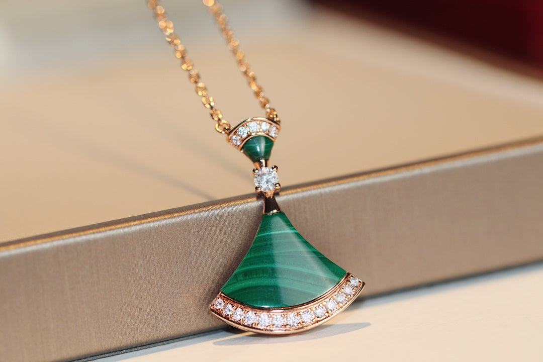 [Dawnora Jewelry]DREAM NECKLACE MALACHITE DIAMOND