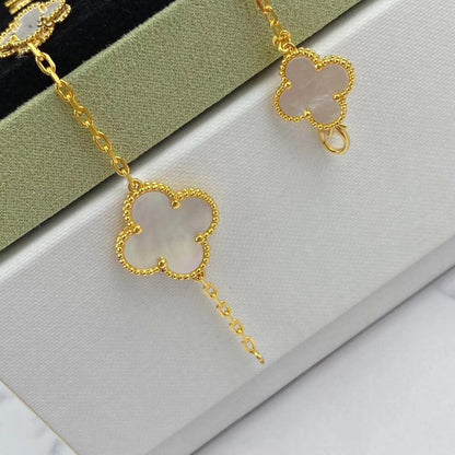 [Dawnora Jewelry]MAGIC CLOVER MOP GOLD BRACELET 5 MOTIFS