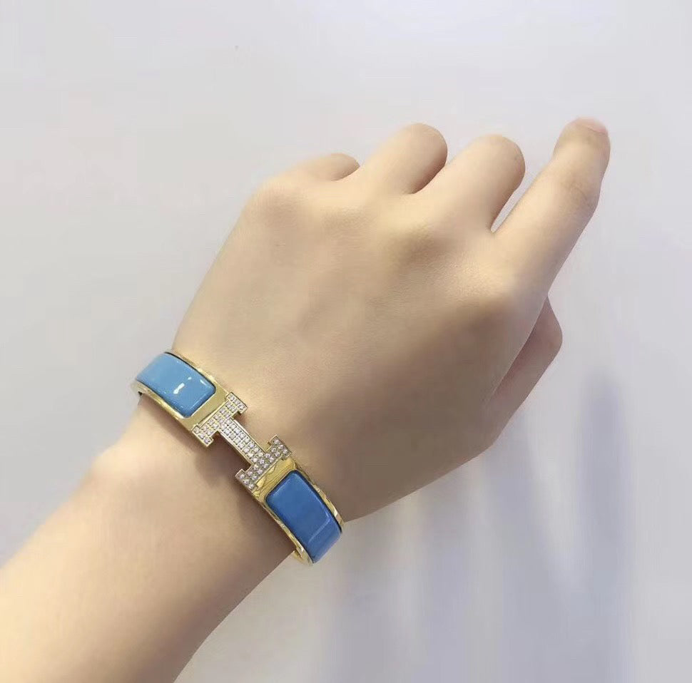 [Dawnora Jewelry]H CLOUD BLUE BRACELET GOLD DIAMOND