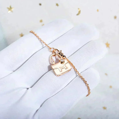 [Dawnora Jewelry]AMULETTE PEDANT ROSE GOLD NECKLACE
