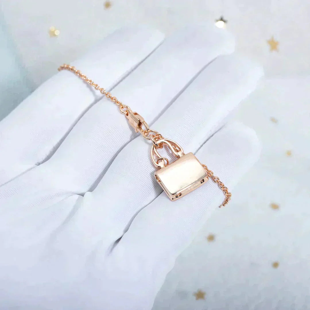 [Dawnora Jewelry]AMULETTE PEDANT ROSE GOLD NECKLACE