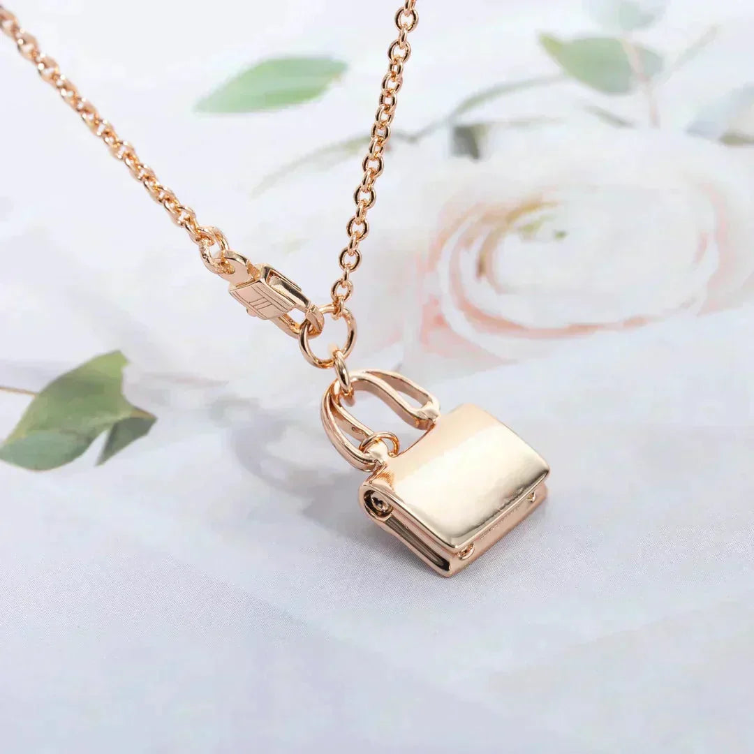 [Dawnora Jewelry]AMULETTE PEDANT ROSE GOLD NECKLACE