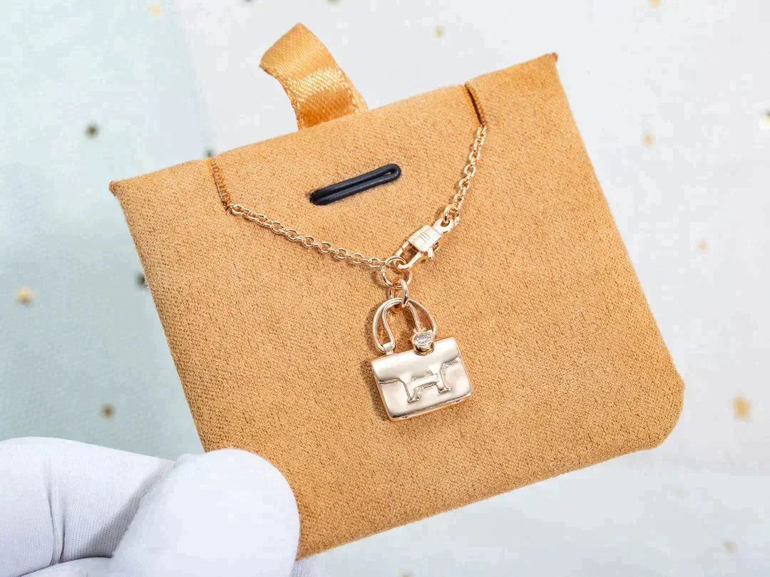 [Dawnora Jewelry]AMULETTE PEDANT ROSE GOLD NECKLACE
