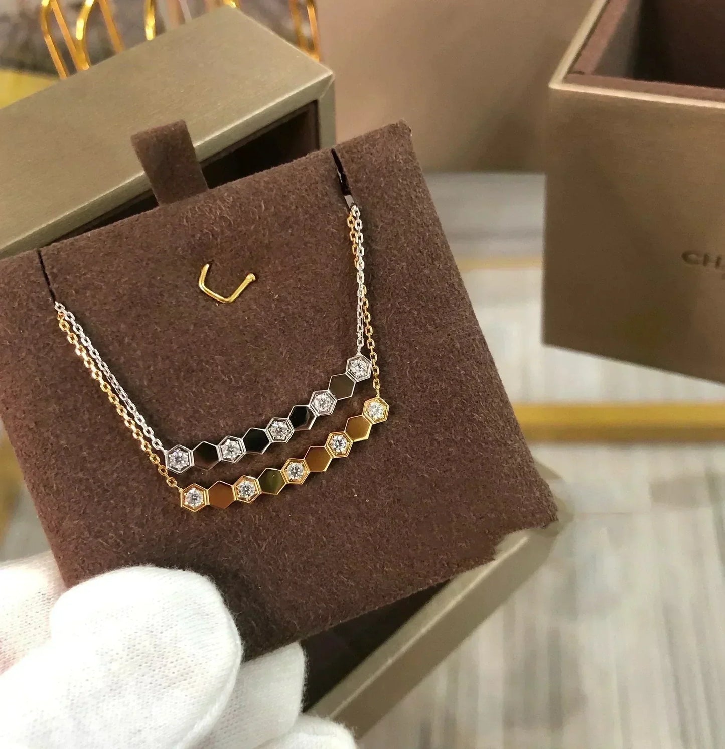 [Dawnora Jewelry]BEE LOVE NECKLACE DIAMOND