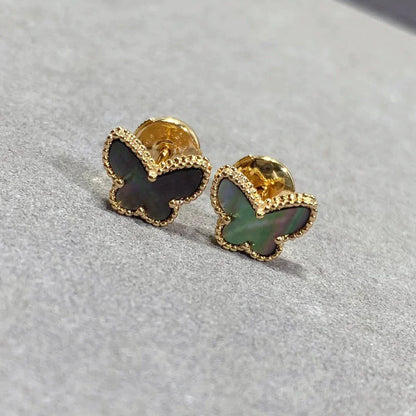 [Dawnora Jewelry]BUTTERFLY DARK MOP  EARRINGS