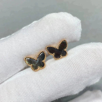[Dawnora Jewelry]BUTTERFLY DARK MOP  EARRINGS