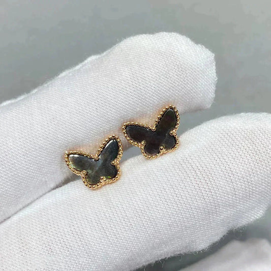 [Dawnora Jewelry]BUTTERFLY DARK MOP  EARRINGS