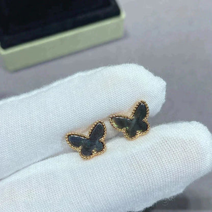 [Dawnora Jewelry]BUTTERFLY DARK MOP  EARRINGS
