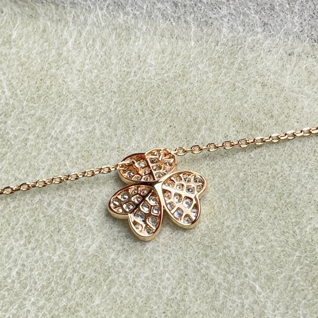 [Dawnora Jewelry]FLOWER DIAMOND NECKLACE