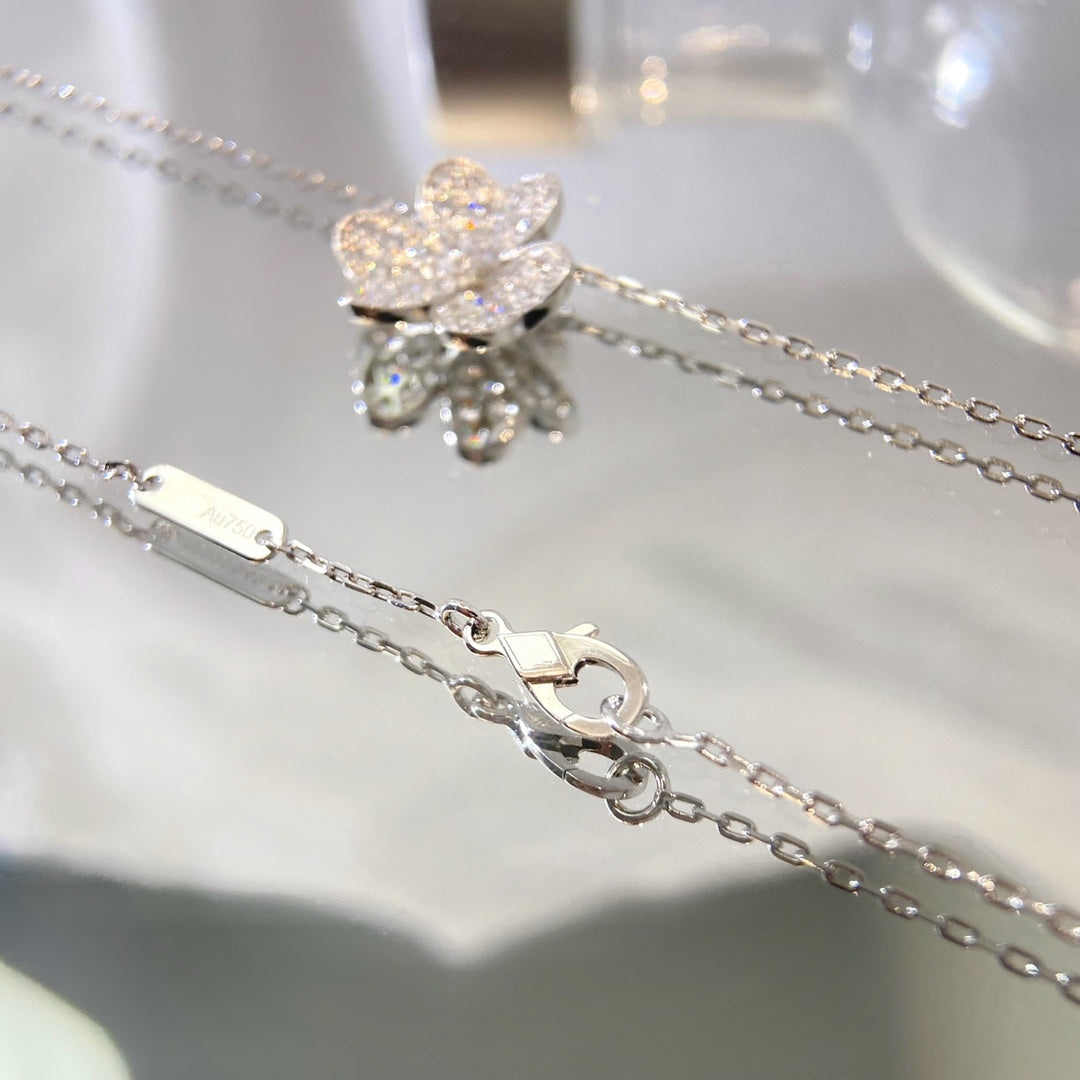[Dawnora Jewelry]FLOWER DIAMOND NECKLACE