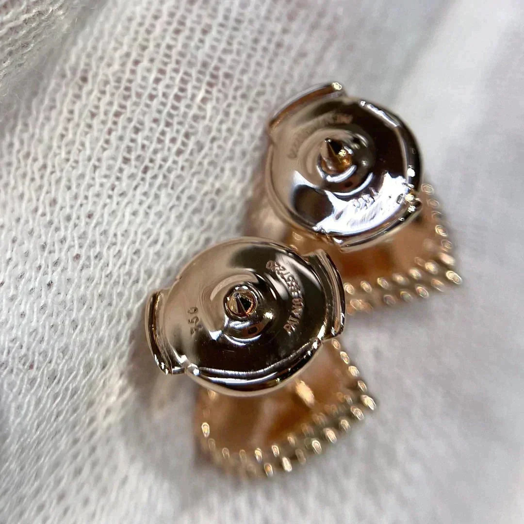 [Dawnora Jewelry]HEART CARNELIAN STUD EARRINGS