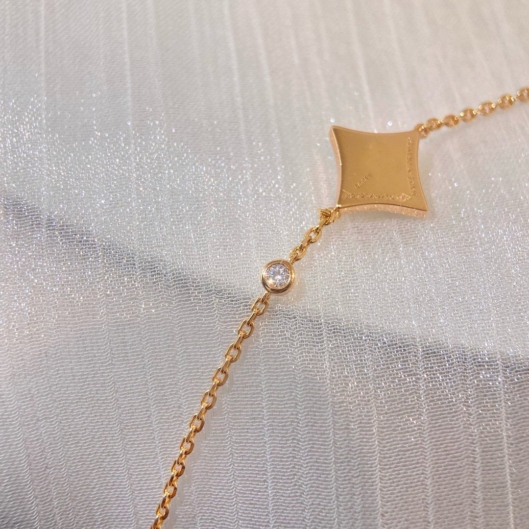 [Dawnora Jewelry]COLOR STAR PINK GOLD DIAMOND BRACELET
