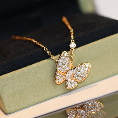 [Dawnora Jewelry]BUTTERFLY DIAMOND NECKLACE