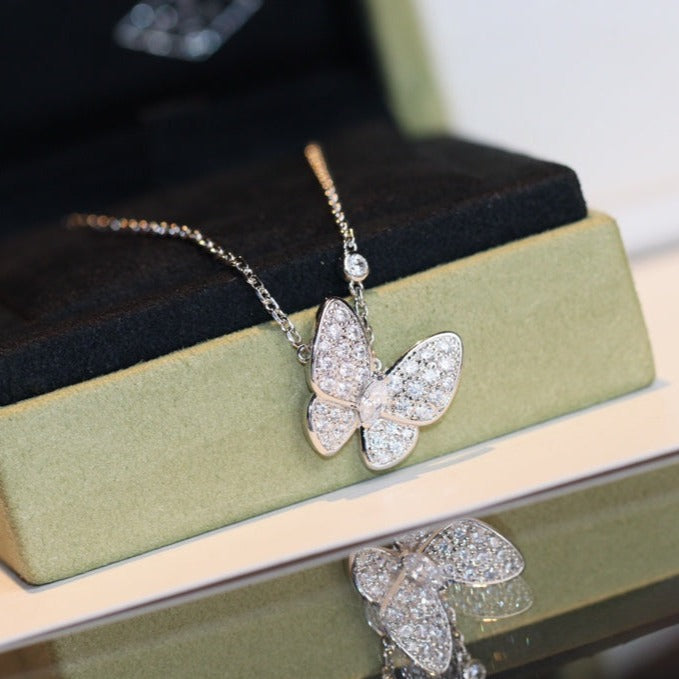 [Dawnora Jewelry]BUTTERFLY DIAMOND NECKLACE