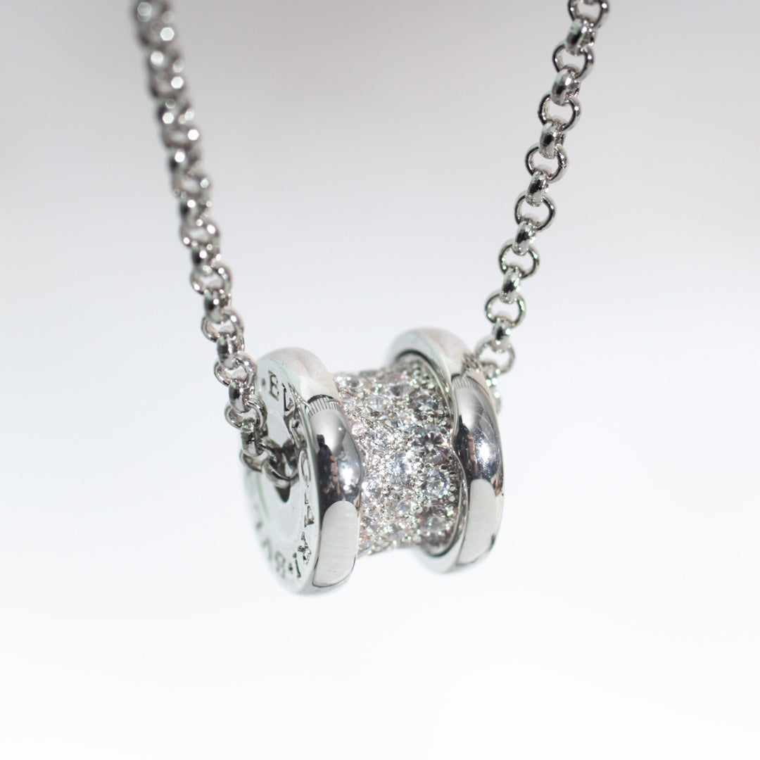 [Dawnora Jewelry]ZERO 1 SILVER DIAMOND NECKLACE
