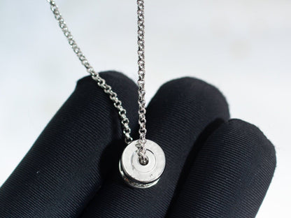 [Dawnora Jewelry]ZERO 1 SILVER DIAMOND NECKLACE