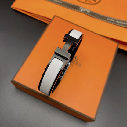 [Dawnora Jewelry]H BRACELET 12MM BLACK WHITE CERAMIC