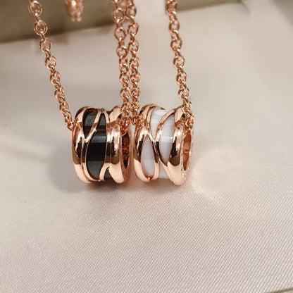[Dawnora Jewelry]ZERO 1 FOUR BAND PINK GOLD CERAMIC