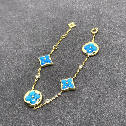 [Dawnora Jewelry]STAR AND SUN TURQUOISE 4 MOTIFS 3 DIAMONDS