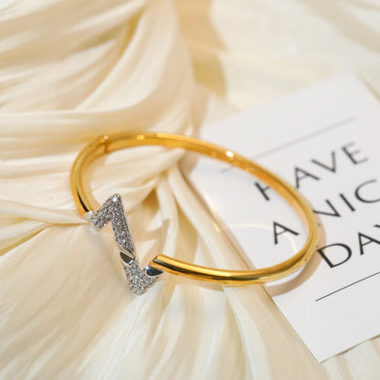 [Dawnora Jewelry]VOLTE UPSITE DOWN GOLD DIAMOND BRACELET