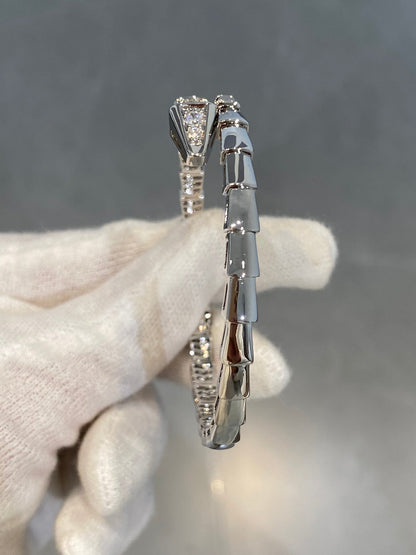 [Dawnora Jewelry]SERPENTI BRACELET DIAMONDS SILVER