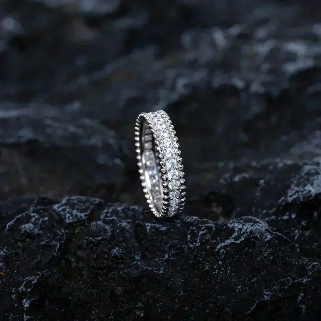 [Dawnora Jewelry]PERLEE DIAMOND SILVER RING