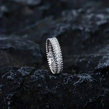 [Dawnora Jewelry]PERLEE DIAMOND SILVER RING