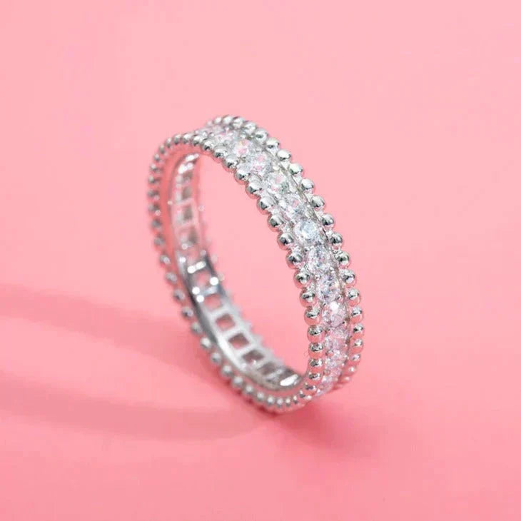 [Dawnora Jewelry]PERLEE DIAMOND SILVER RING