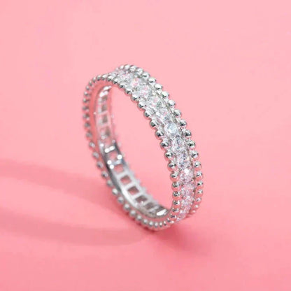 [Dawnora Jewelry]PERLEE DIAMOND SILVER RING