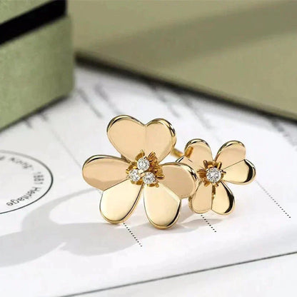 [Dawnora Jewelry]CLOVER COMOS GOLD DIAMOND RING