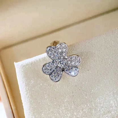 [Dawnora Jewelry]CLOVER COMOS DIAMOND EARRINGS SILVER