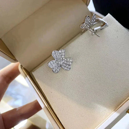 [Dawnora Jewelry]CLOVER COMOS DIAMOND EARRINGS SILVER