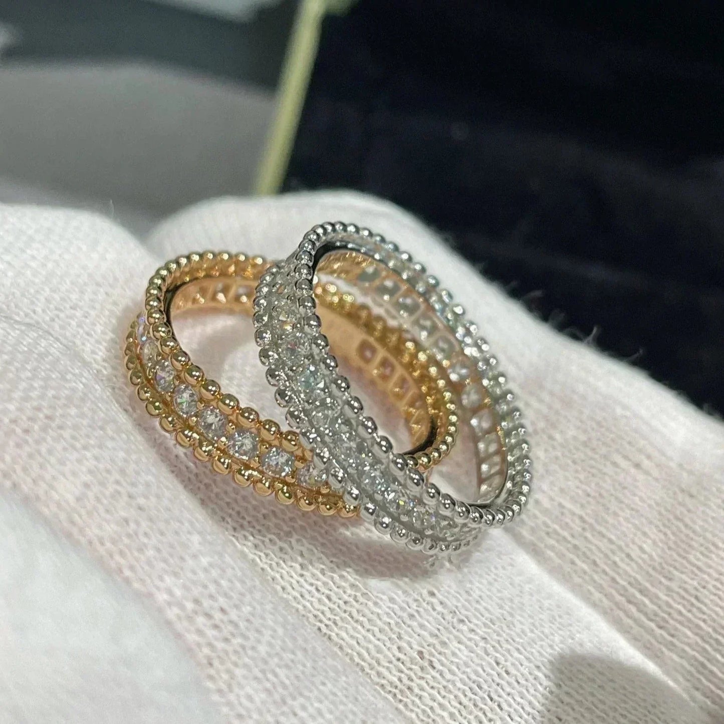 [Dawnora Jewelry]PERLEE DIAMOND ROSE GOLD RING