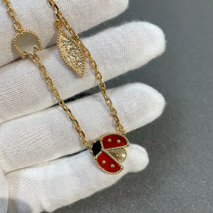 [Dawnora Jewelry]LUCKY SPRING 15 MOTIFS GOLD NECKLACE