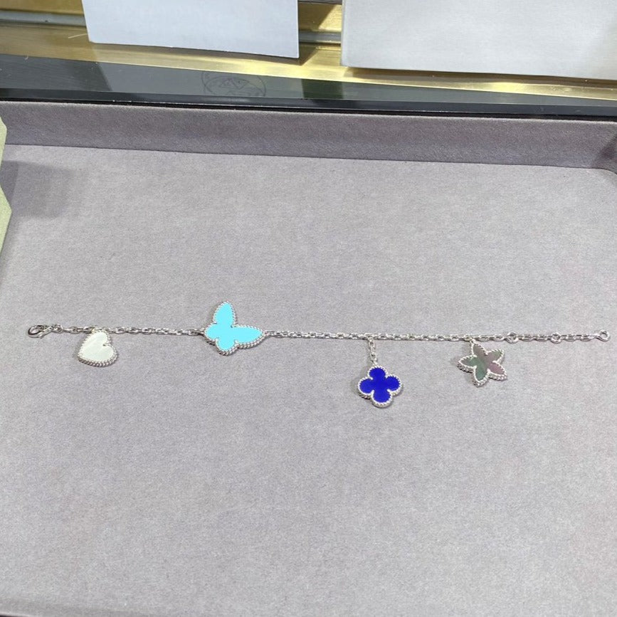 [Dawnora Jewelry]LUCKY SPRING SILVER BRACELET 4 MOTIF