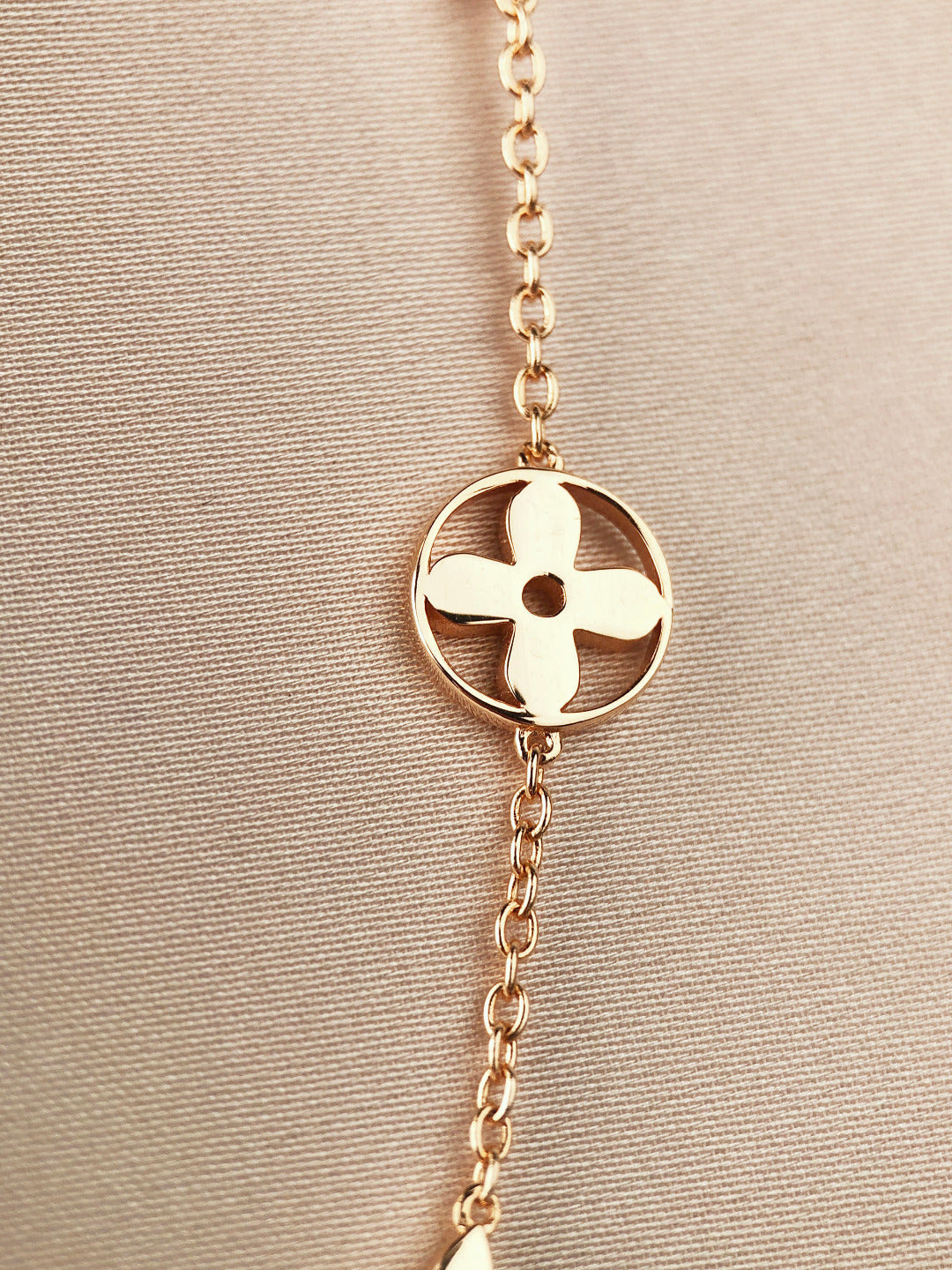 [Dawnora Jewelry]STAR AND SUN 7 MOTIFS GOLD BRACELET