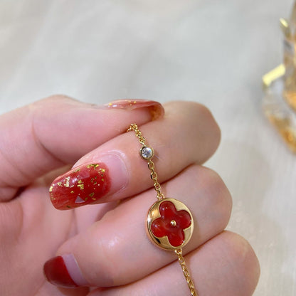 [Dawnora Jewelry]SUN PEDANT CARNELIAN BRACELET