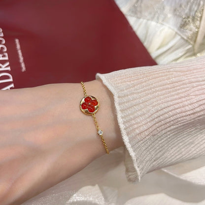 [Dawnora Jewelry]SUN PEDANT CARNELIAN BRACELET