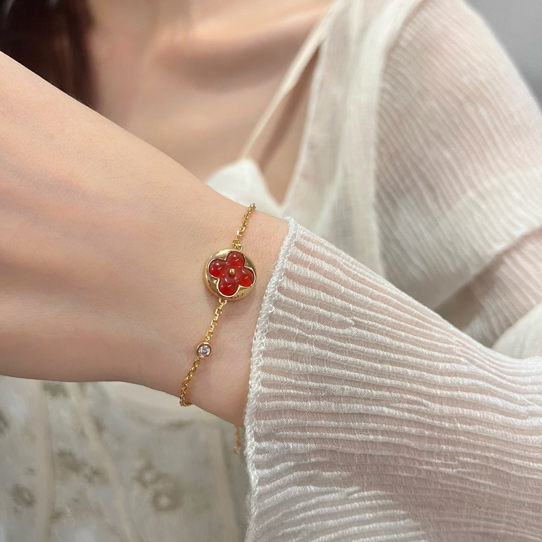 [Dawnora Jewelry]SUN PEDANT CARNELIAN BRACELET