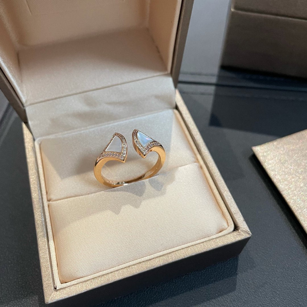 [Dawnora Jewelry]DREAM MOP DIAMOND OPEN RING