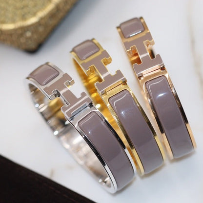 [Dawnora Jewelry]H BRACELET 12MM BROWN