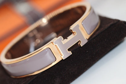 [Dawnora Jewelry]H BRACELET 12MM BROWN
