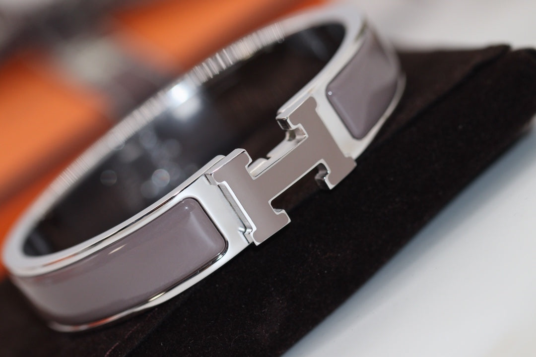 [Dawnora Jewelry]H BRACELET 12MM BROWN