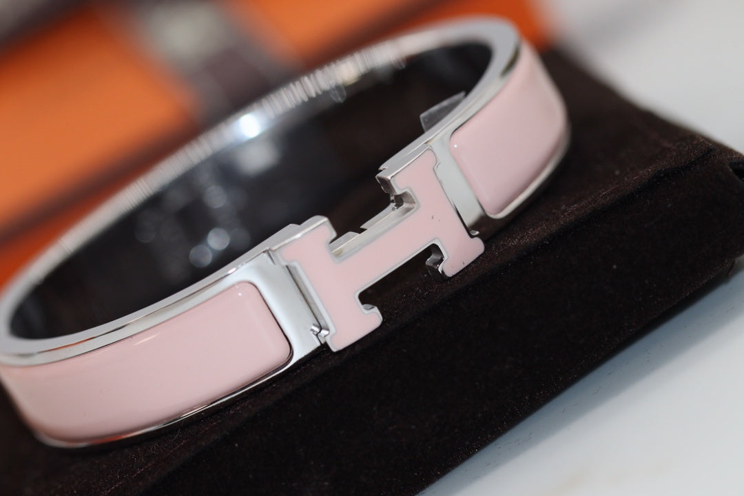 [Dawnora Jewelry]H BRACELET 12MM PINK