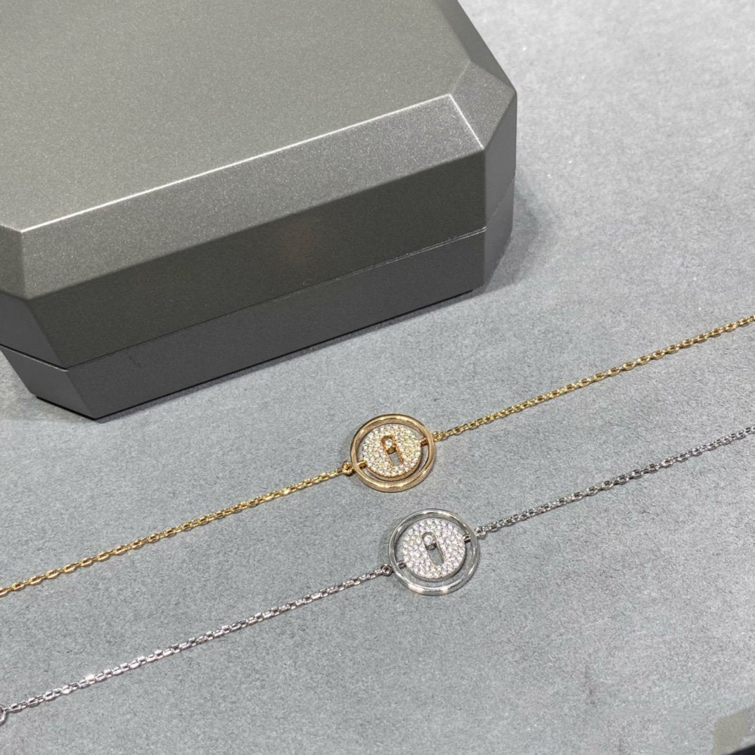 [Dawnora Jewelry]LUCKY MOVE DIAMOND PAVED BRACELET