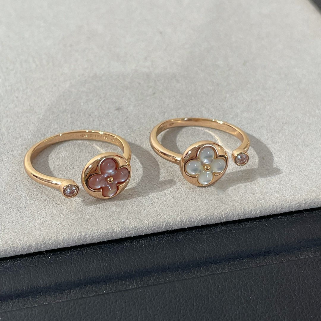 [Dawnora Jewelry]SUN 1 DIAMOND PINK MOP RING