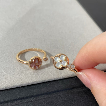 [Dawnora Jewelry]SUN 1 DIAMOND PINK MOP RING